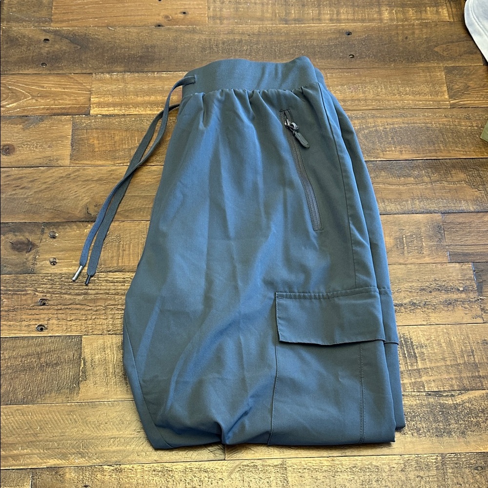 Dark Teal Amazon women’s Drawstring Cargo Joggers
